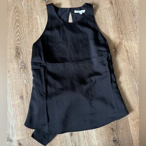 Favorite Daughter Black Sleeveless Wrap Top Size L